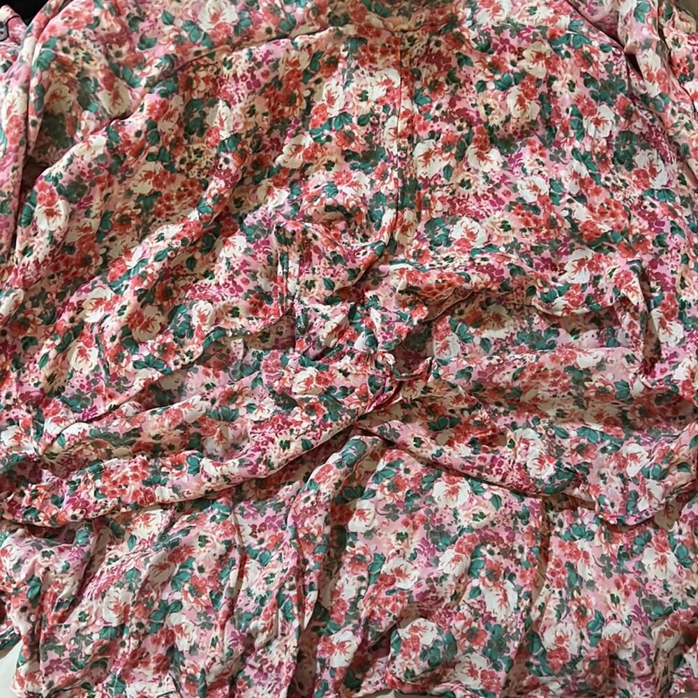 Zara Ruffled Multi-Color Floral Skort Size S - Picture 8 of 8
